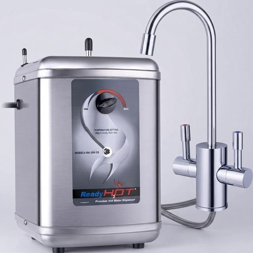 Ready Hot Manual Dial System — Polished Chrome Hot and Cold Faucet