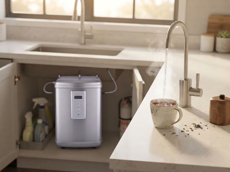 Ready Hot digital display hot water system — Brushed Nickel